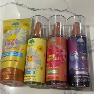 Tree hut Fragrance Mist Set and Dewy Daisy body lotion